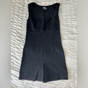 Amazon Essentials Black Ribbed Romper